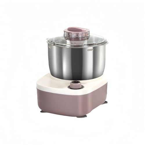 MORLU パンこね機 家庭用パンニーダー 3.5L/5L/7L 生地こね・発酵 ステンレスポットり ，蒸しパン製造機，自動生地発酵機，こねて発酵用のパン製造機 家庭で簡単に使用できます使いやすい 家庭用 (ピンク 3.5L 生地ミキサー)（Amazon）