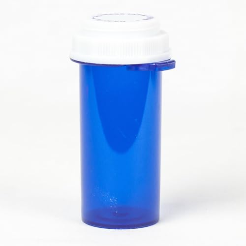 Five Star Supplies Thumb Tab Plastic Pill Bottles - Reversible Cap Easy Open & Child Resistant -...