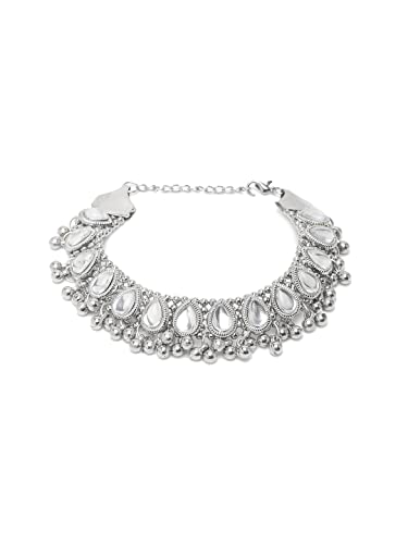German Silver Plated Stylish Anklets for Women (Style 4)