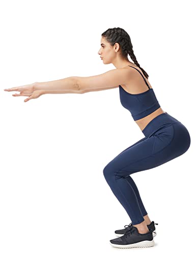 Image of PUMP'D Women's Stretchable Leggings -Two Deep Side Pockets, Ankle Length, Lightweight, Anti-Odor, Squat Proof, Dry Tech, Ultra Soft Seams