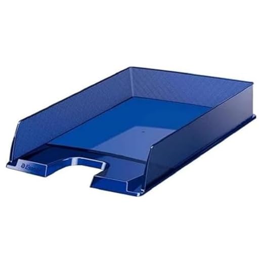 Esselte Bandeja portadocumentos Europost, A4, Azul marino translúcido, 623600