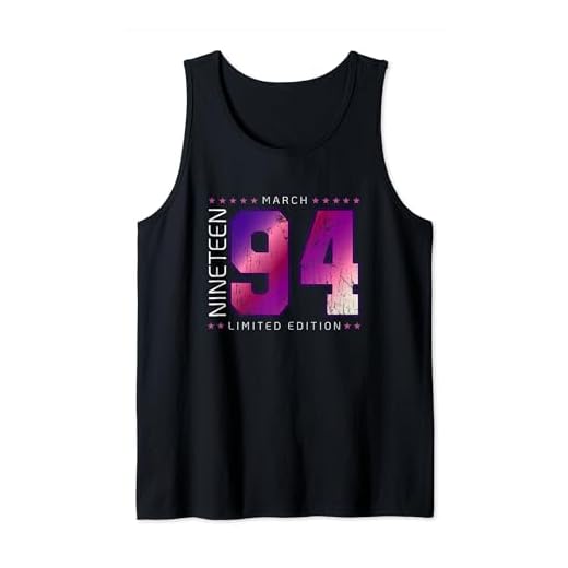 1994 marzo Mes Año de nacimiento Cumpleaños Camiseta sin Mangas