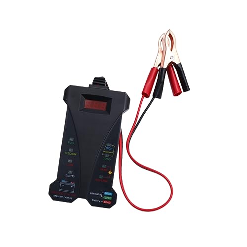 Mipcase Battery Tester Voltmeter Charging System Analyzer Vehicle Battery Tool Smart Design for Easy Operation