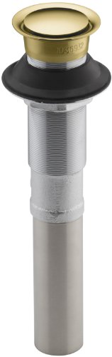 Super Big Clearance! Kohler K-7124-PB Pop-Up Clicker Drain Without Overflow, Vibrant Polished Brass, 1.25