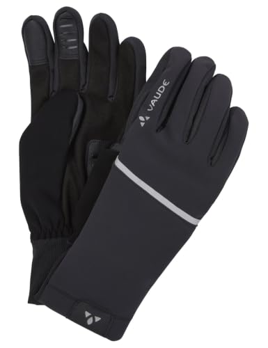 VAUDE Handschuh Hanko Gloves II, Winddicht, atmungsaktiv, warm und elastisch, Black/Anthracite, 11 – Ansicht 1