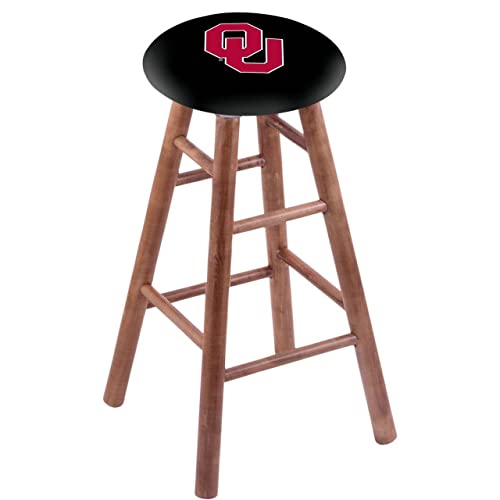 Holland Bar Stool Co. Maple Bar Stool in Medium Finish with Oklahoma Seat by The