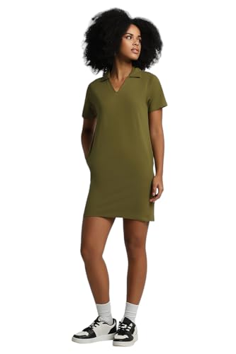 Image of Forever 21 Women Solid Regular Fit Mini Dress