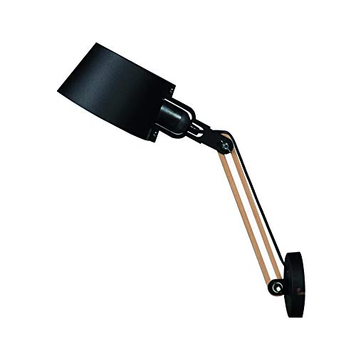 Aplique Study negro para pared con diseño moderno de metal