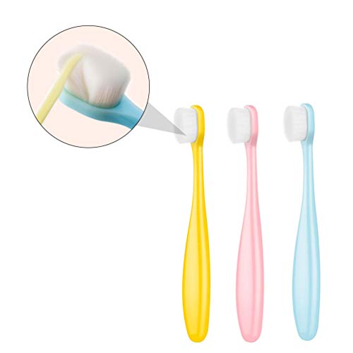 ARTIBETTER 3 Pcs BebÃª Escova de Dentes Macia Escova de Dentes de Silicone para BebÃªs Profundamente