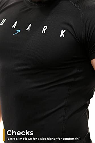 Image of FUAARK Men's Round Neck Slim fit Gym & Active wear Sports T-Shirt for Workout & Casual Wear