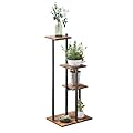VonDream 3 Tier Plant Stand Indoor, Tiered Plant Stands for Indoor Plants Multiple, Corner Flower Stand for Living Room, Multi-Layer Vintage Design Plant Shelf