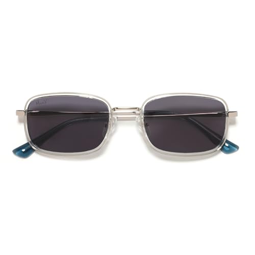 Image of Mac V Sunglasses | Rectangularl Shape | 100% UV Protected | Men & Women | Black Blue | Full Rim