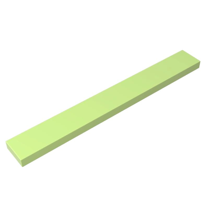 XYEIUGO 4162 Foundation Plate Tile 1x8 with Groove, 50 PCS — image 1