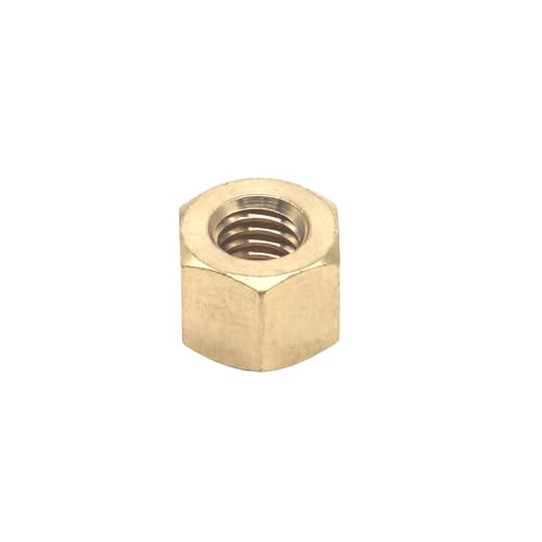 HFS(R) Thread Hex Nuts 3/8"-16, Solid Brass Hex Nut (100PCS/Pack) by HFS - Used condition - Image 4