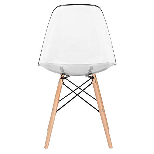 Kit - Mesa redonda Eames 70 cm branco + 3 cadeiras Eiffel Dsw incolor