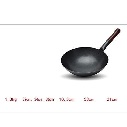 Wok acero inoxidable con tapa y espátula 32 cm miniatura 3
