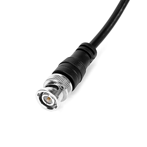 Image of 2Pcs BNC-Q9 to Double Alligator Clip Test Cable 1.5M /4.9FT for Oscilloscope, Signal Generators, Video Surveillance