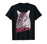 Photo Gallery gatto meow rock and roll rockin glam compongono divertente maglietta Photo Gallery gatto meow rock and roll rockin glam compongono divertente maglietta