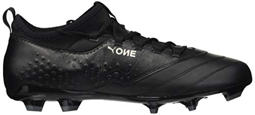 PUMA Men's One 3 LTH Firm Ground Soccer-Shoe, Black Black Black, 13 M US