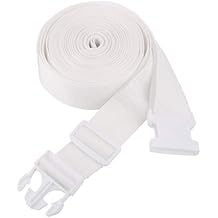 White Strap for Twin Beds/Twin to King Bed Strap/Twin Bed Connector/Twin Bed Joiner for Converting Twin to King or Twin XL to King 33ft Long Bed Connector Strap with Adjustable Buckle