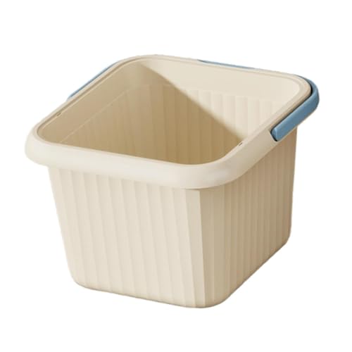 Cirraorive Foot Bath Basin Bacinella Pediluvio Ampia E Portatile con Punti Massaggianti sul Fondo Vasca per Immersione Piedi in PP Solido Facile Da Trasportare a, Blu
