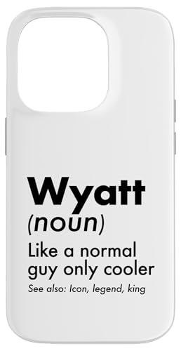 Wyatt Like A Normal Guy Only Cooler Legend King �t�@�[�X�g�l�[�� �X�}�z�P�[�X iPhone 14 Pro �p