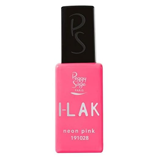 Peggy Sage - Vernis semi-permanent I-lAK soak off gel polish neon pink - 11ml