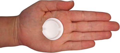 Image of (Pack of 20) White Plastic Hole Plugs 1.42 inch x 1.18 inch (36 x 30 mm), Drill Hole Cover Caps, Furniture Hole Plug, Screw Hole Plugs