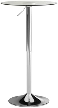 Flash Furniture Chad 23.5'' Round Glass Cocktail Table...