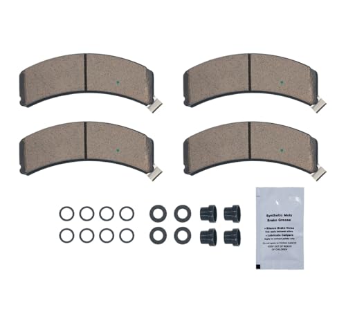 Image of HUSCH D789 Front Ceramic Brake Pads Kit Fit For Dodge Ram 1500 1994-1999 | Clean Wheels, Quiet, Short Braking Distance, Responsive Braking, Long Service Life, for Various Weather, Road Performance