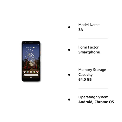 Google - Pixel 3A With 64Gb Memory Cell Phone (Unlocked) - Clearly White (Renewed) #TOP5