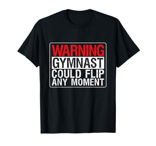 Warning Gymnast Flip Anytime Boys T-Shirt