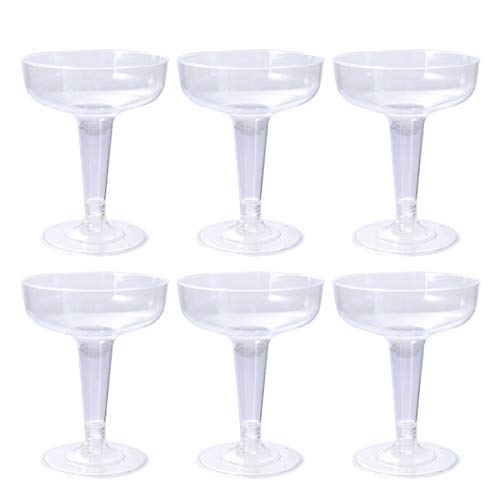 DOITOOL Copos de champanhe transparentes descartáveis para coquetéis, copos de champanhe, copos segu