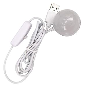DZYDZR Mini 1W USB Magnet-Lampe Warmweiß