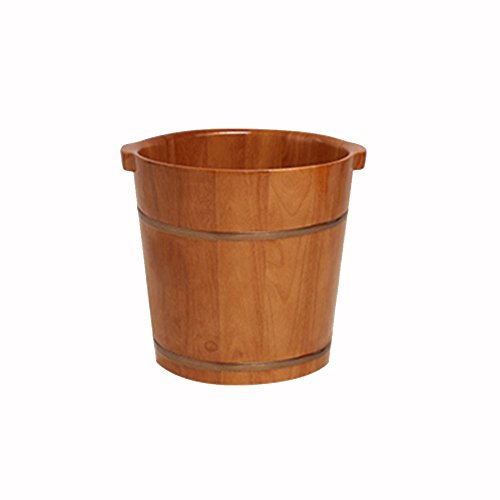 Tina para spa de pies de madera 38 cm x 34 cm miniatura 1