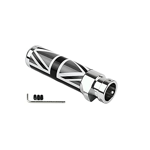 Weywu Handbrake Cover Metal Parking Brake Lever Replacement Car Interior Decorations For Mini Cooper R55 R56 R57 R58 R59 -Grey Flag #TOP1