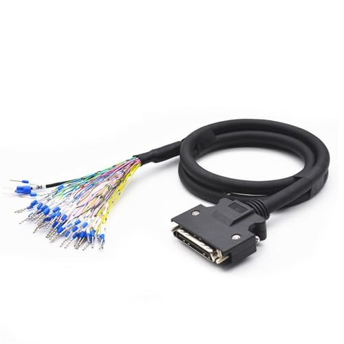 JDOUNFMO Servo Motor Control Cable I/O Cable CN1 Plug SCSI50 SCSI36 SCSI20 SCSI26 DB44 (Color : SCSI 50P, Size : 3M)