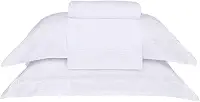 Buddemeyer Jogo de Cama King Cetim 300 Fios Buddemeyer Bud Vision New Colors II 100% Algodão Penteado Branco 4 peças