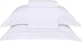 Buddemeyer Jogo de Cama King Cetim 300 Fios Buddemeyer Bud Vision New Colors II 100% Algodão Penteado Branco 4 peças