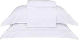 Buddemeyer Jogo de Cama Queen Cetim 300 Fios Bud Vision New Colors II 100% Algodão Penteado Branco 4 peças