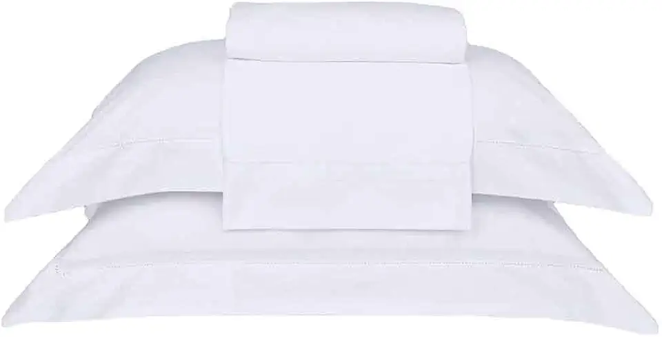 Buddemeyer Jogo de Cama King Cetim 300 Fios Buddemeyer Bud Vision New Colors II 100% Algodão Penteado Branco 4 peças