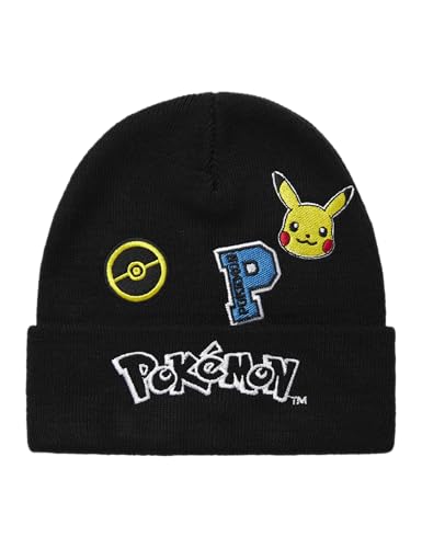 NAME IT Nkmjehudi Pokemon Knithat Sky, Noir, 52-53 Garçon