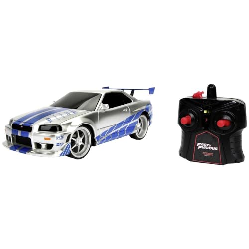 Jada - Fast&Furious - R/C Nissan Skyline GTR 1:16 2,4GHz (253206007), White Blue
