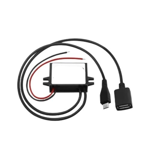 DC DC 12V 24V 36V 48V 60V 72V 80V to 5V Output 8-85V to 5Volts Step Down USB Converter with Car Charger Power Supply(Female and Micro USB)