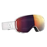 Unisex Scott LCG Compact Goggle Rot-Weiß, Skibrille, Größe One Size - Farbe White - Solar Red Chrome