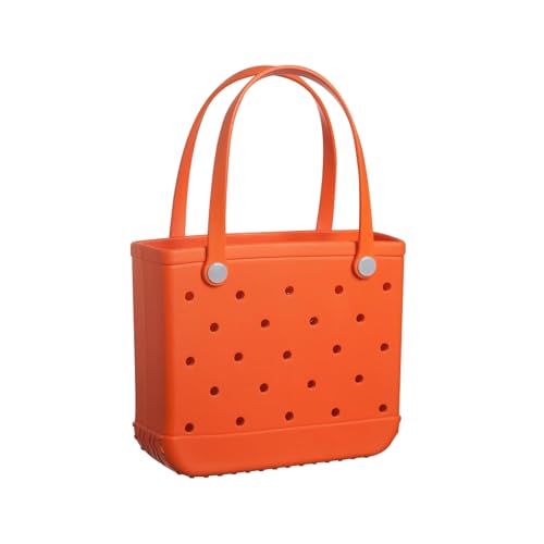 LrnZembyxl Medium Rubber Beach Bag for Women and Men Waterproof Lightweigh Tote Bag for Beach Pool Work Sports