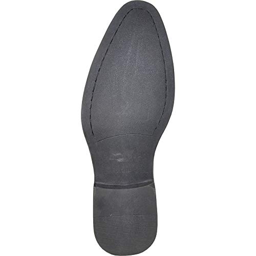 Image of vangelo Men Dress Shoe TAB and Tux Oxford Formal Tuxedo for Prom Wedding Uniform Medium and Wide Width Black Grey Ivory White Patent
