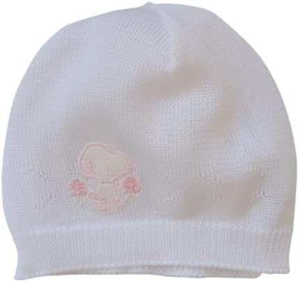 Baby snoopy Capellino in Filo di Scozia 100% Cotone per Neonato/a 0-3 Mesi  (Taglia Unica) Colori Rosa, Azzurro e Panna (Panna) : Amazon.it:  Abbigliamento