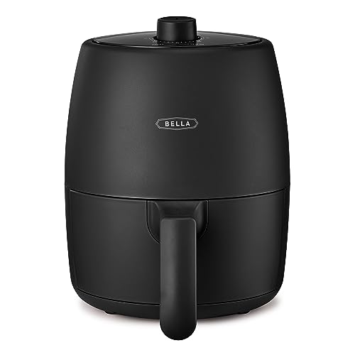 Comparison: Best Small Air Fryer For Two 8 BELLA 2 qt Manual Air Fryer Oven and 5-in-1 Multicooker with Removable Nonstick and Dishwasher Safe Crisping Tray and Basket, 1200 Watt Heating System, Matte Black