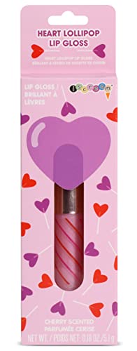 iscream Love Lollipop Cherry Scented Wand Applicator Lip Gloss